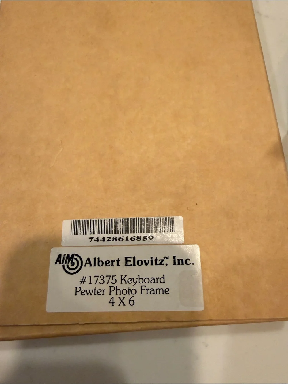 Vintage Albert Elovitz Keyboard Pewter Photo Frame 4x6 Piano Music Lover Gift